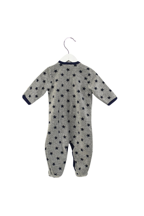 A Grey Long Sleeve Jumpsuits from Petit Bateau in size 3-6M for boy. (Back View)