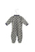A Grey Long Sleeve Jumpsuits from Petit Bateau in size 3-6M for boy. (Back View)