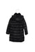 A Black Puffer/Quilted Jackets from Miss Grant in size 8Y for girl. (Back View)
