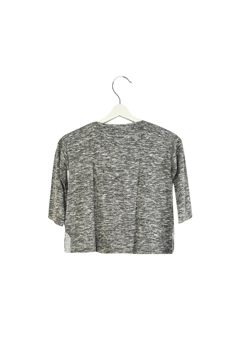 A Grey Long Sleeve Tops from Crewcuts in size 6T for girl. (Back View)