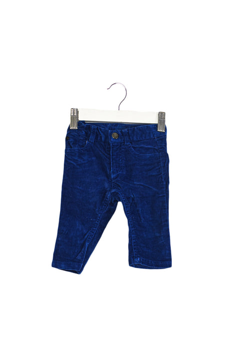 A Blue Casual Pants from Jacadi in size 3-6M for boy. (Front View)