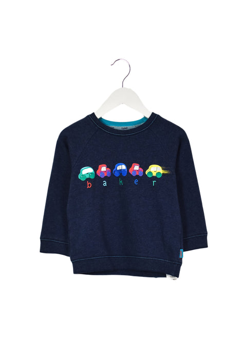 A Navy Sweatshirts from Baker by Ted Baker in size 2T for boy. (Front View)