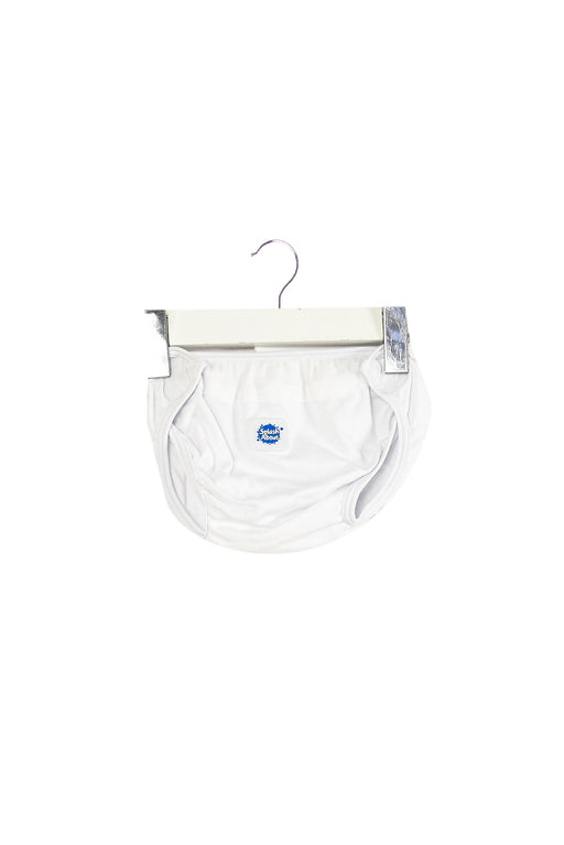 A White Cloth Diapers from Splash About in size 12-18M for boy. (Front View)