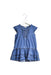 A Blue Short Sleeve Dresses from Jacadi in size 12-18M for girl. (Front View)