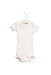 A White Bodysuits from Petit Bateau in size 6-12M for girl. (Front View)