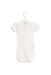 A White Bodysuits from Petit Bateau in size 6-12M for girl. (Back View)