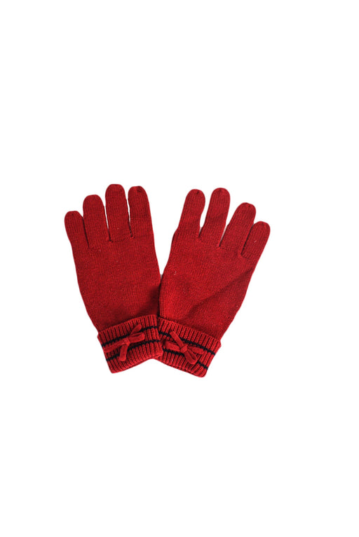 A Red Gloves & Mittens from Jacadi in size 10Y for girl. (Front View)