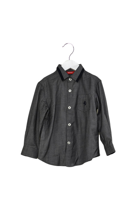 A Grey Shirts from Ferrari in size 3T for boy. (Front View)