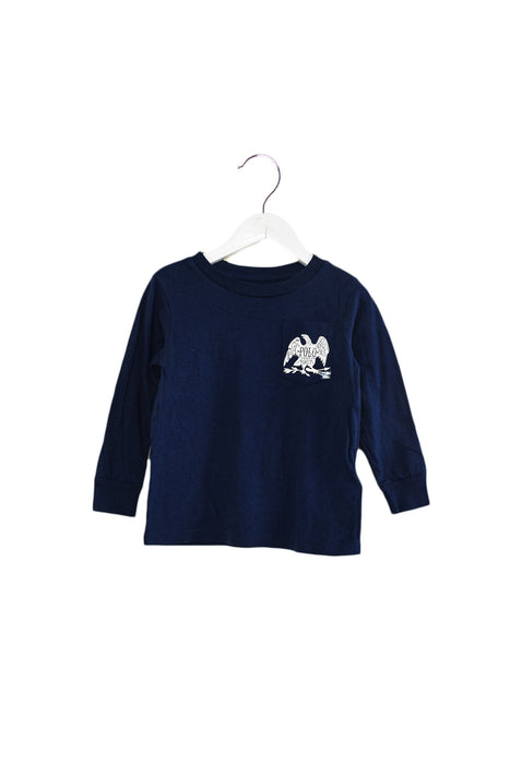 A Navy Long Sleeve Tops from Polo Ralph Lauren in size 2T for boy. (Front View)