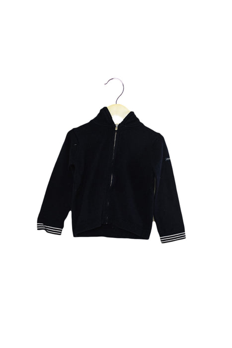 A Navy Sweatshirts from Jacadi in size 18-24M for boy. (Front View)