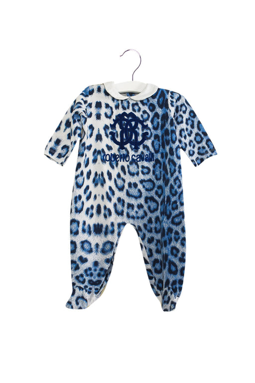 A Blue Long Sleeve Jumpsuits from Roberto Cavalli in size 6-12M for boy. (Front View)