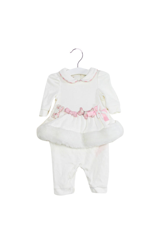 A White Long Sleeve Jumpsuits from Nicholas & Bears in size 0-3M for girl. (Front View)