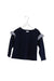 A Navy Long Sleeve Tops from Seed in size 4T for girl. (Front View)