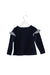 A Navy Long Sleeve Tops from Seed in size 4T for girl. (Back View)