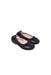 A Navy Flats from Gusella in size 3T for girl. (Front View)