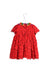 A Red Short Sleeve Dresses from Dolce & Gabbana in size 6-12M for girl. (Back View)