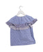 A Blue Short Sleeve Tops from Crewcuts in size 7Y for girl. (Back View)