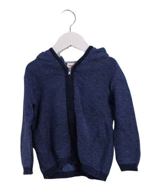 A Blue Lightweight Jackets from Seed in size 6-12M for boy. (Front View)