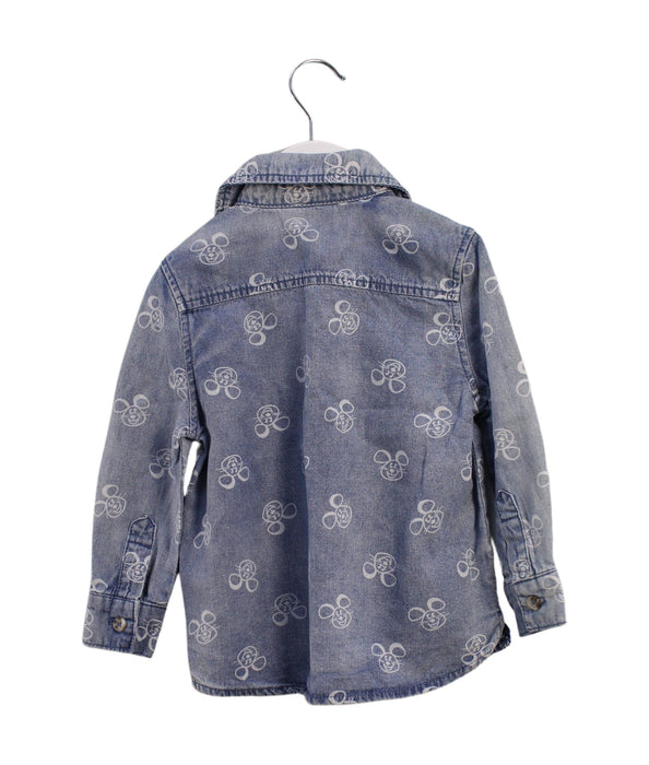 A Blue Shirts from Seed in size 2T for boy. (Back View)