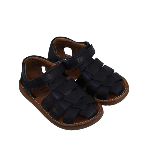 A Black Sandals from Pom d’Api in size 3T for boy. (Front View)