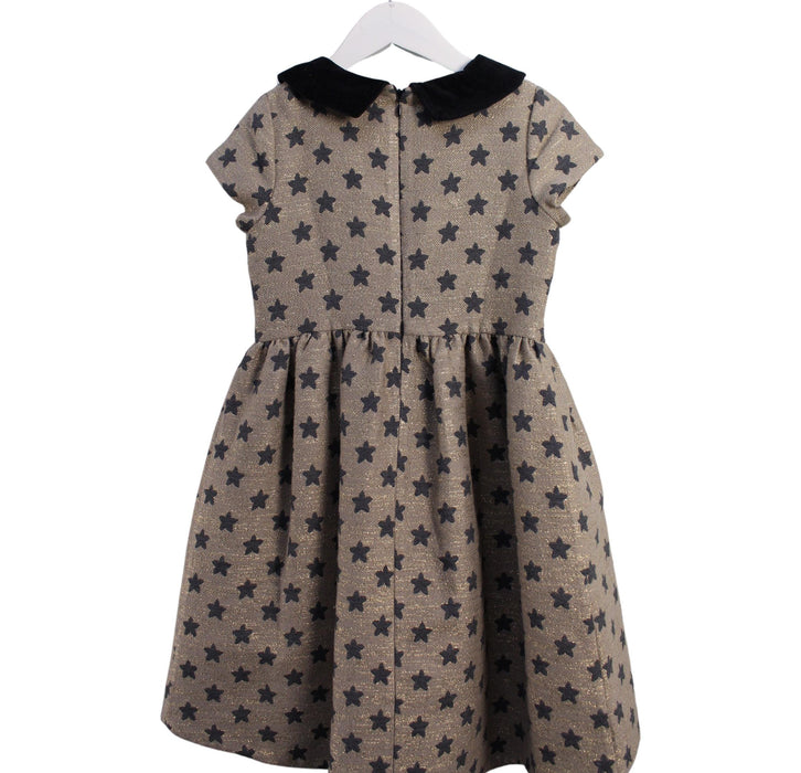 A Taupe Short Sleeve Dresses from Fina Ejerique in size 8Y for girl. (Back View)