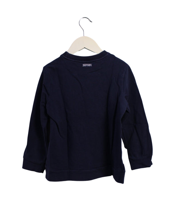 A Navy Sweatshirts from Ferrari in size 6T for boy. (Back View)