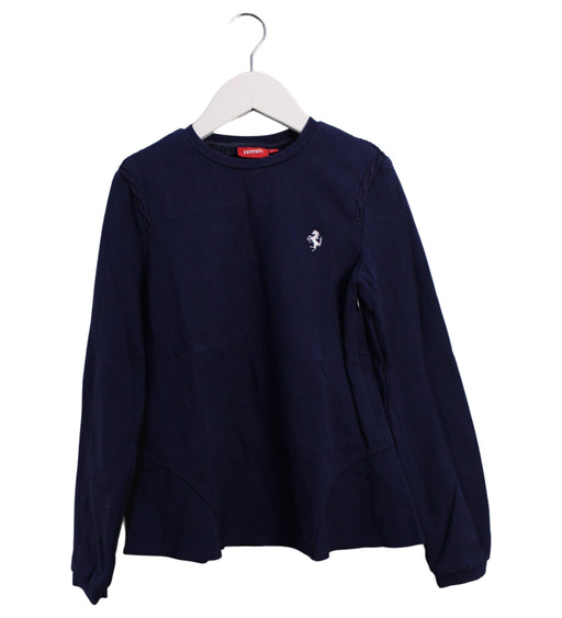 A Navy Sweatshirts from Ferrari in size 10Y for girl. (Front View)