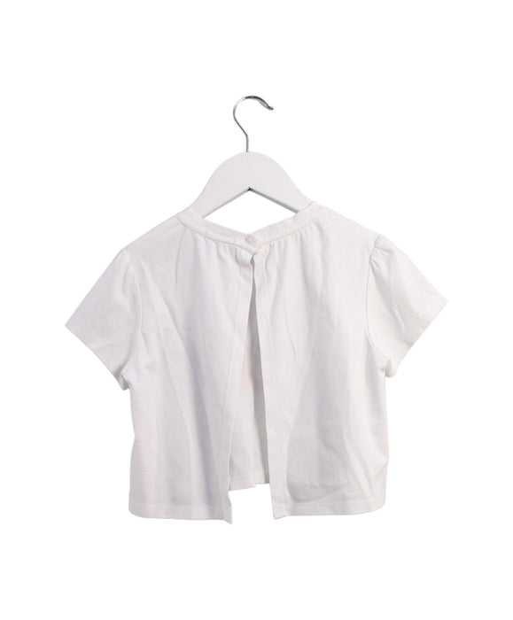 A White Short Sleeve Tops from Ferrari in size 9Y for girl. (Back View)