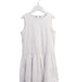 A White Sleeveless Dresses from Ferrari in size 7Y for girl. (Front View)