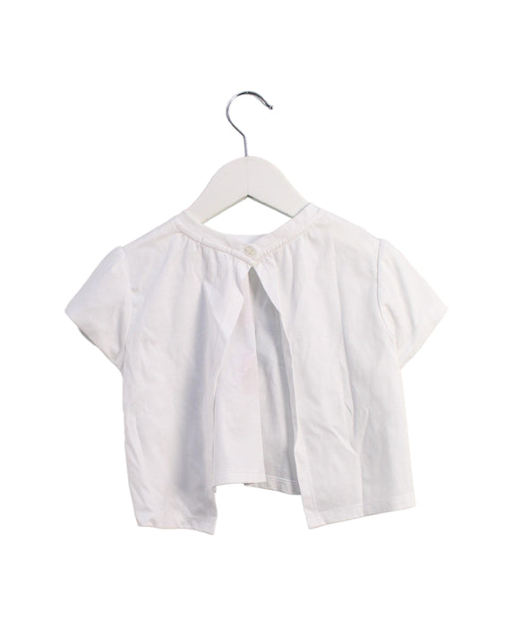 A White Short Sleeve Tops from Ferrari in size 7Y for girl. (Back View)
