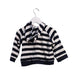 A Navy Buttoned Sweatshirts from Comme Ca Ism in size 18-24M for girl. (Back View)