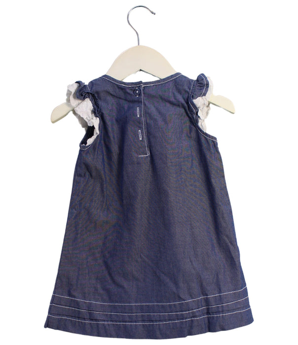 A Blue Sleeveless Dresses from Calvin Klein in size 12-18M for girl. (Back View)