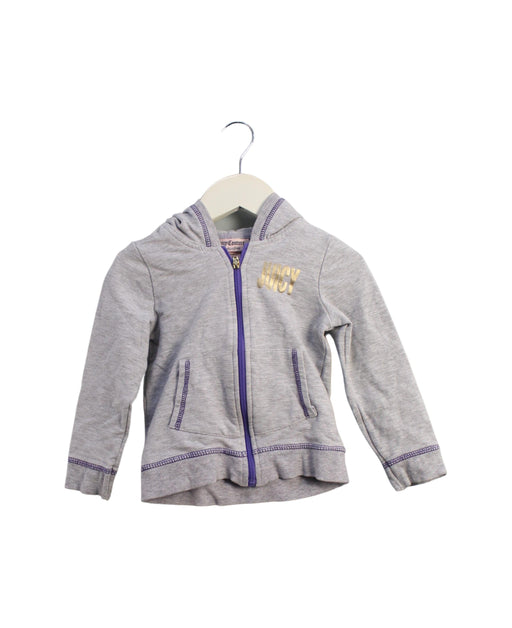 A Grey Zippered Sweatshirts from Juicy Couture in size 18-24M for girl. (Front View)