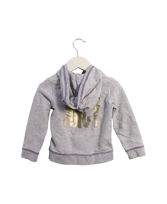 A Grey Zippered Sweatshirts from Juicy Couture in size 18-24M for girl. (Back View)