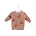 A Brown Knit Sweaters from Seed in size 0-3M for girl. (Front View)