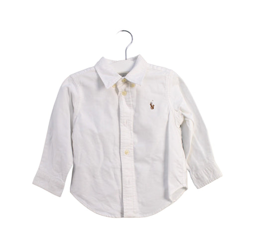 A White Shirts from Ralph Lauren in size 12-18M for boy. (Front View)
