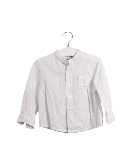 A White Shirts from Cyrillus in size 12-18M for boy. (Front View)