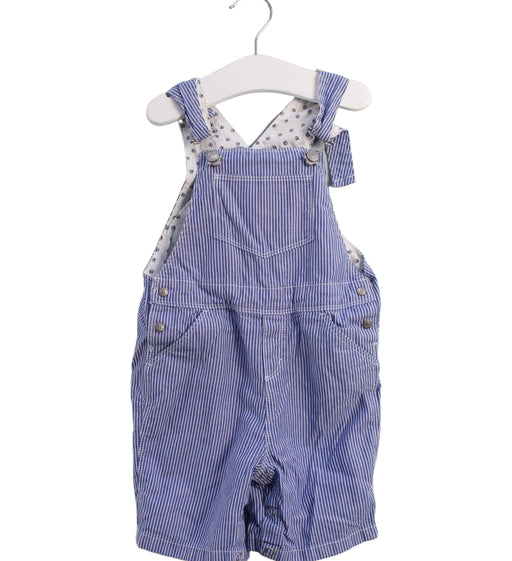 A Blue Overall Shorts from Petit Bateau in size 18-24M for boy. (Front View)
