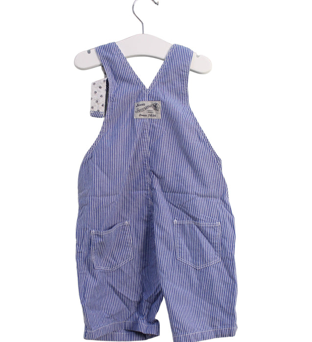 A Blue Overall Shorts from Petit Bateau in size 18-24M for boy. (Back View)