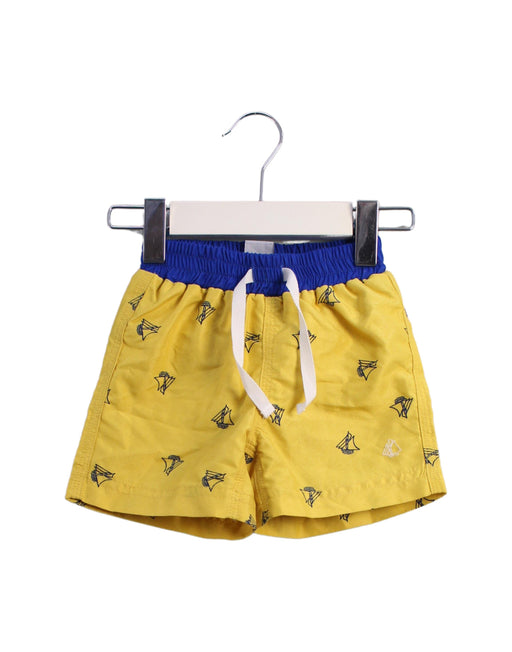A Yellow Swim Shorts from Petit Bateau in size 3-6M for boy. (Front View)