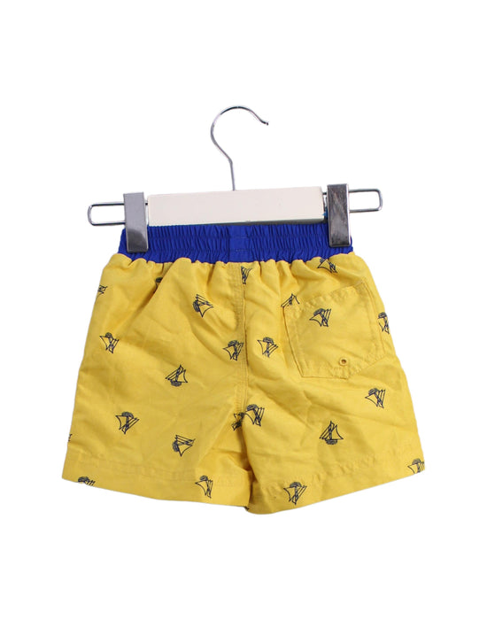 A Yellow Swim Shorts from Petit Bateau in size 3-6M for boy. (Back View)