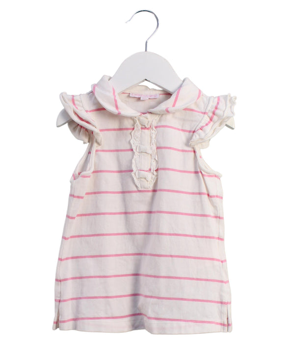 A White Sleeveless Polos from Nicholas & Bears in size 3T for girl. (Front View)