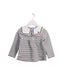 A White Long Sleeve Tops from Les Enphants in size 3T for girl. (Front View)