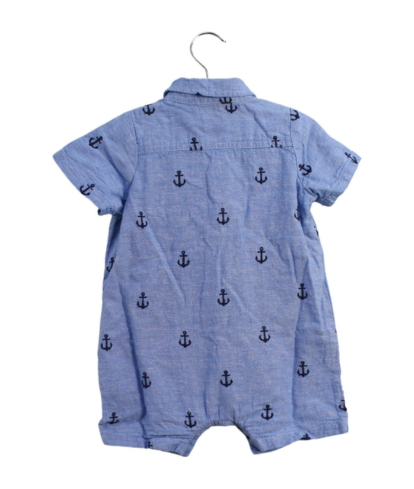 A Blue Rompers from Seed in size 6-12M for boy. (Back View)