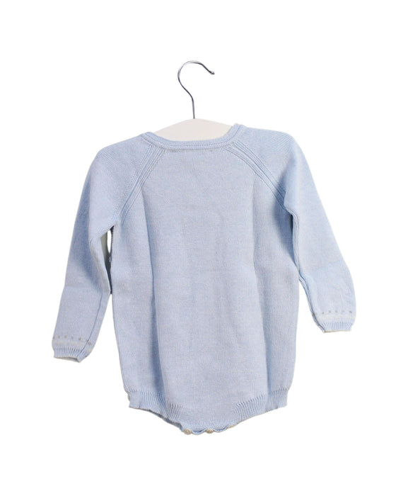 A Blue Long Sleeve Bodysuits from Pili Carrera in size 0-3M for boy. (Back View)