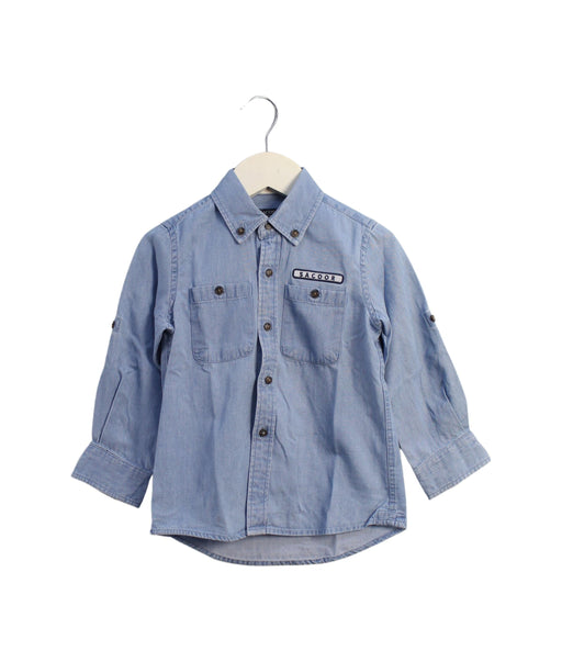 A Blue Shirts from Sacoor in size 2T for boy. (Front View)