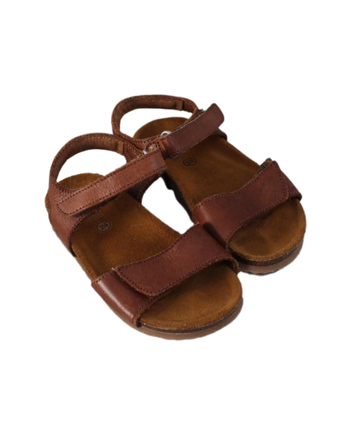 A Brown Sandals from PèPè in size 3T for girl. (Front View)