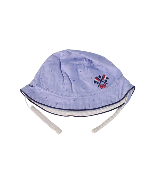 A Blue Sun Hats from Mayoral in size 6-12M for boy. (Front View)