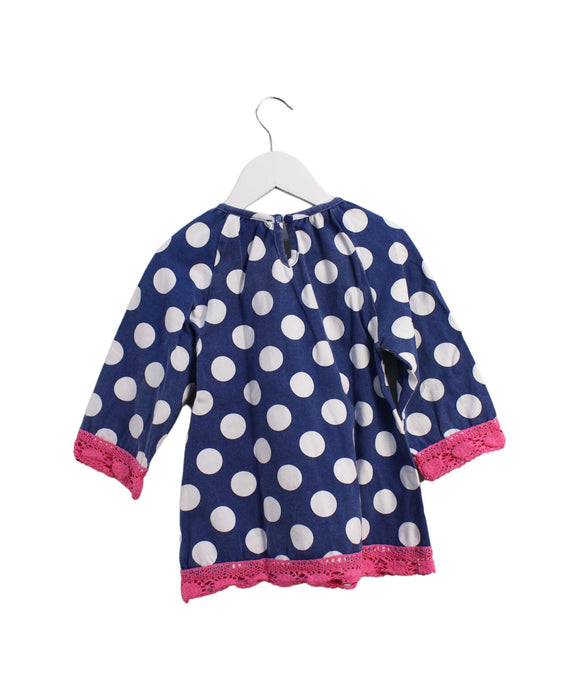 A Blue Long Sleeve Dresses from Rare Editions in size 3T for girl. (Back View)