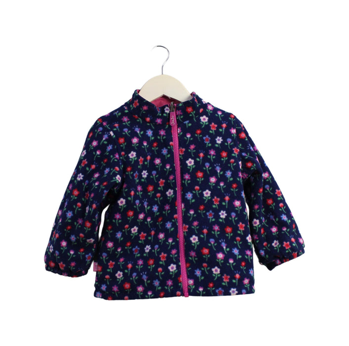 A Pink Lightweight Jackets from Jojo Maman Bébé in size 2T for girl. (Back View)